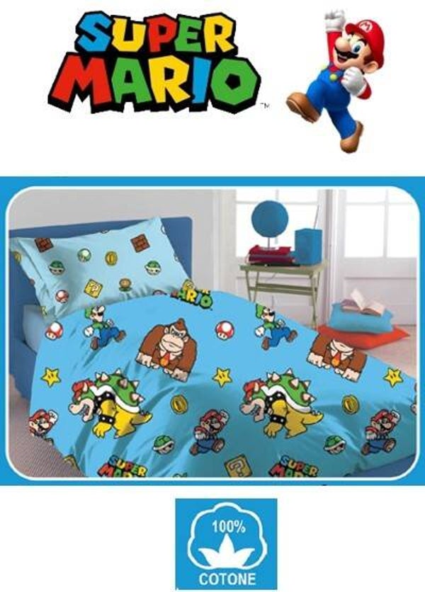 PARURE COPRIPIUMINO 1 PIAZZA “SUPER MARIO “