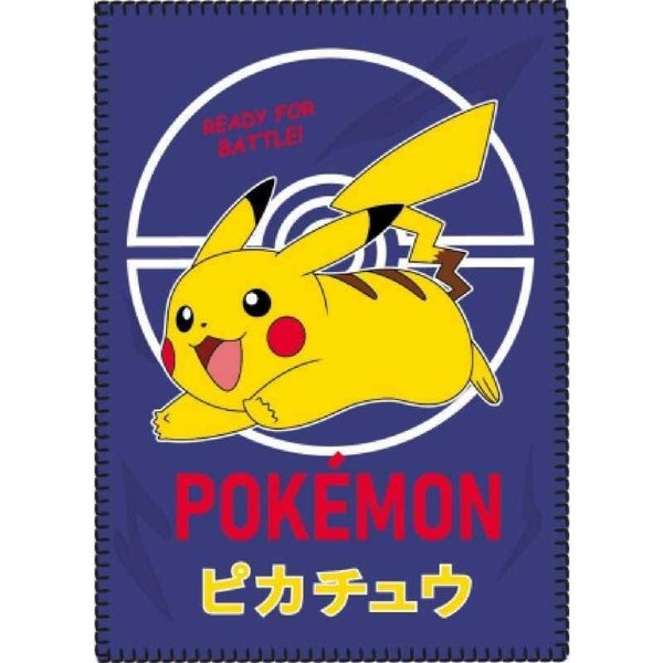 Pokémon - Coperta plaid per bambini, Morbido pile, 140x100cm