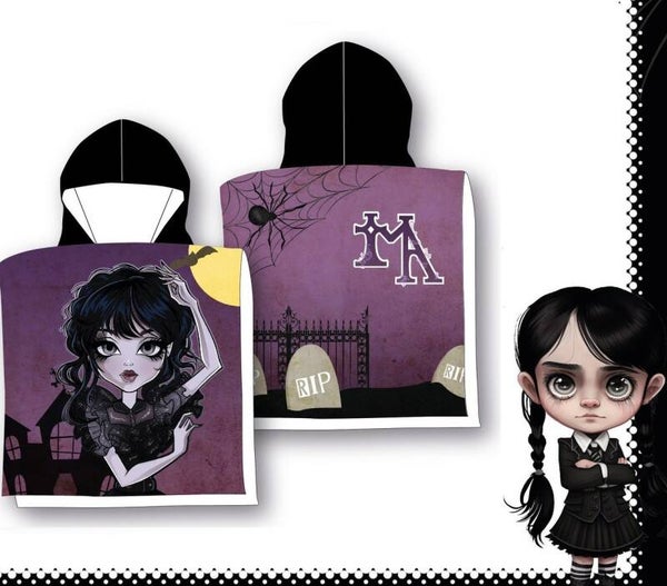 PONCHO “Mercoledì – Wednesday Addams”