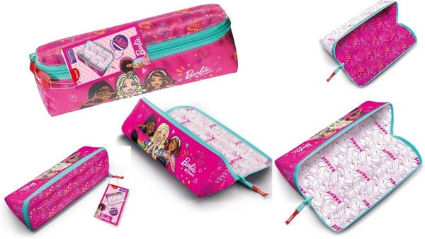Astuccio scuola adolescente-reversibile-Design Barbie – 1 scomparto