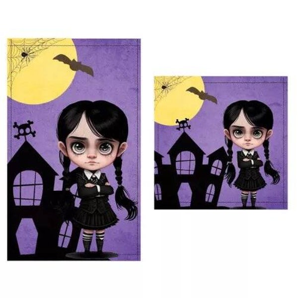 Set asciugamani 1+1 Mercoledì Addams