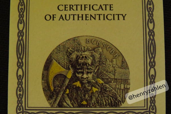 The WARRIORS "BERSERK" 2oz Silbermünze, Germania Mint 2019