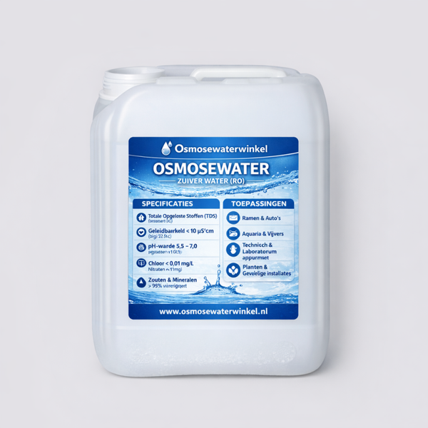 Jerrycan 10 Liter met osmosewater-puur RO water