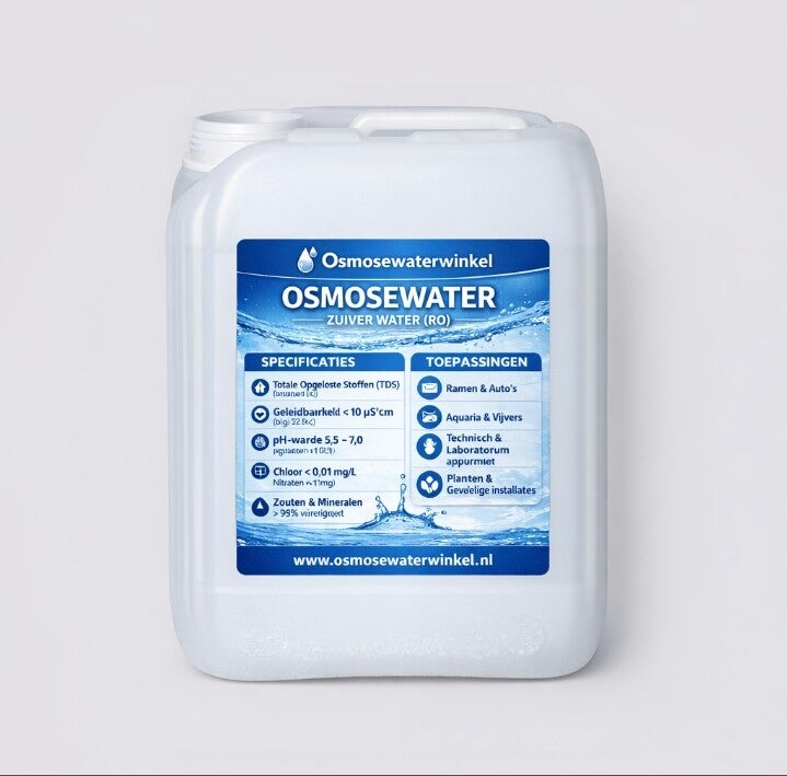 Jerrycan 25 Liter met osmosewater-puur RO water