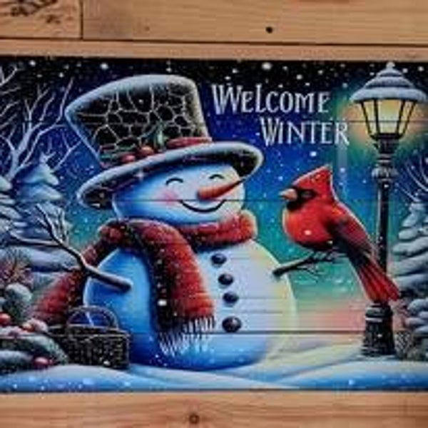 Metal picture sign