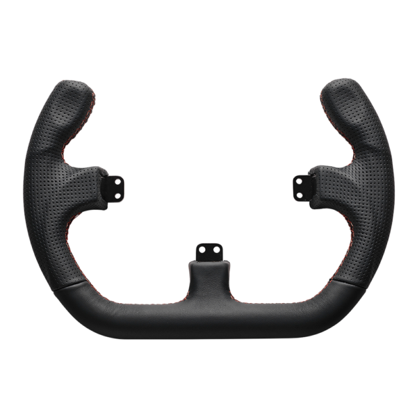 Open D Black Leather Rim