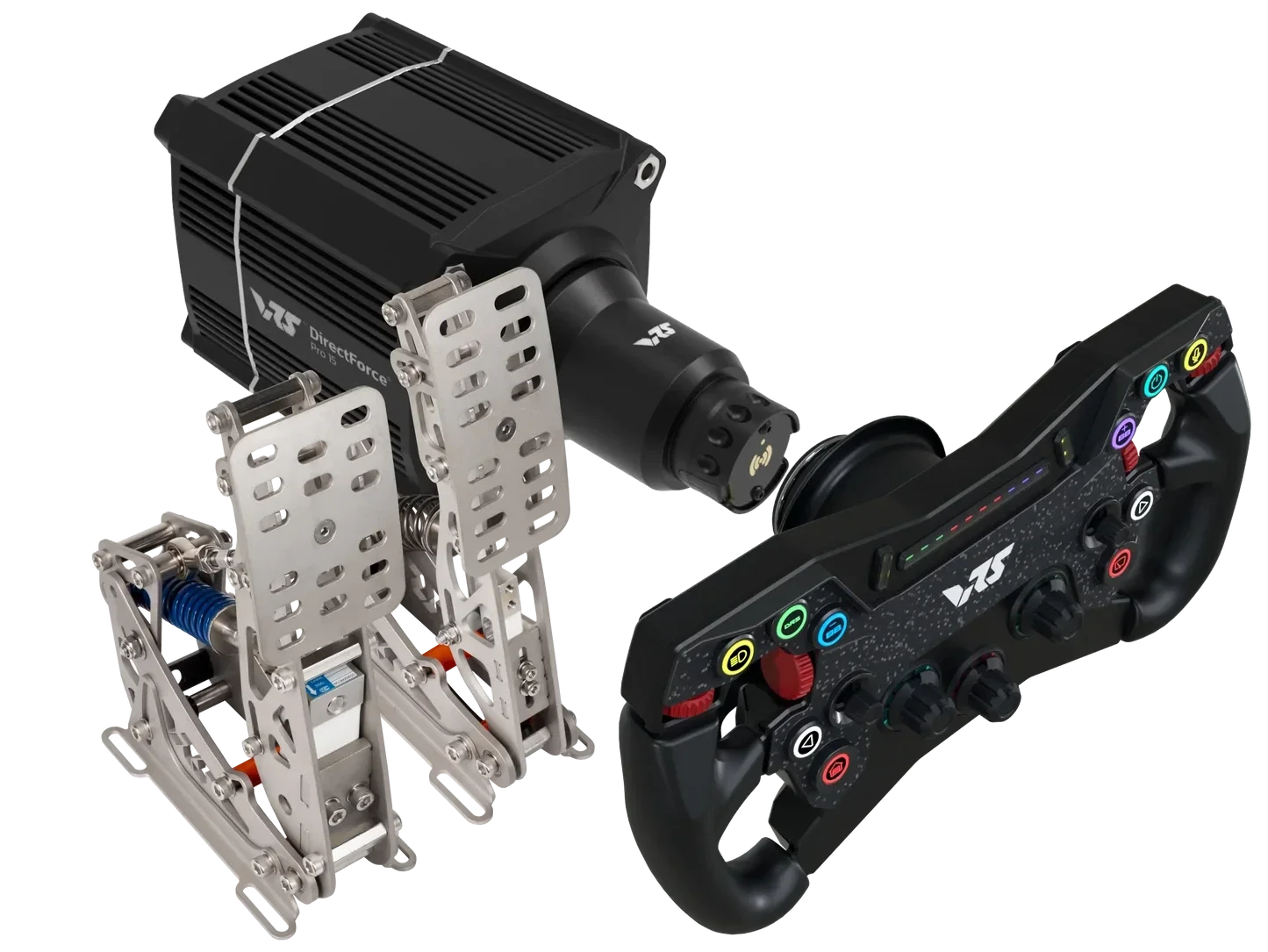 VRS - bundle deal R295G2 steering wheel, DFP15 wheelbase & 2 pedals