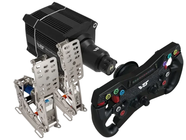 VRS - bundle deal R295G2 steering wheel, DFP15 wheelbase & 2 pedals