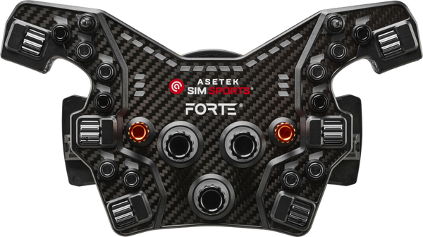 Asetek Forte® Formula Button Box (Black, Aluminum)