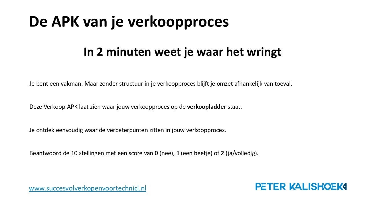 Afbeelding van de verkoopladder.