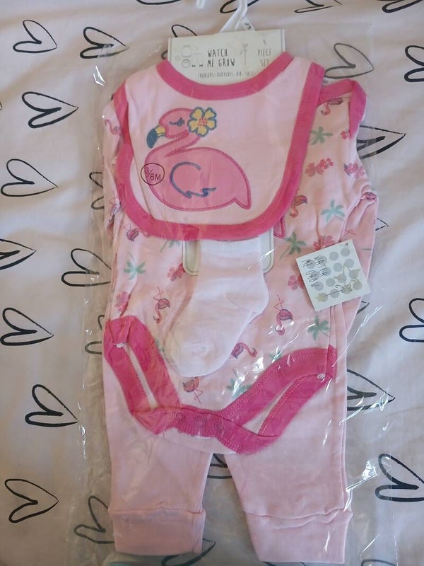 4 Piece Flamingo Set
