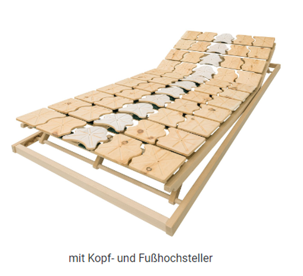 Joka Zirbe Tellerrost , Modell : 7420 , 2 - mit Kopf - und Fußhochsteller