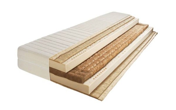 Joka Latex - Zirbe - Stroh 7513/2/3 , Naturbezug 147 - mit Border , Modell 2026 , Lieferzeit 5 Wochen