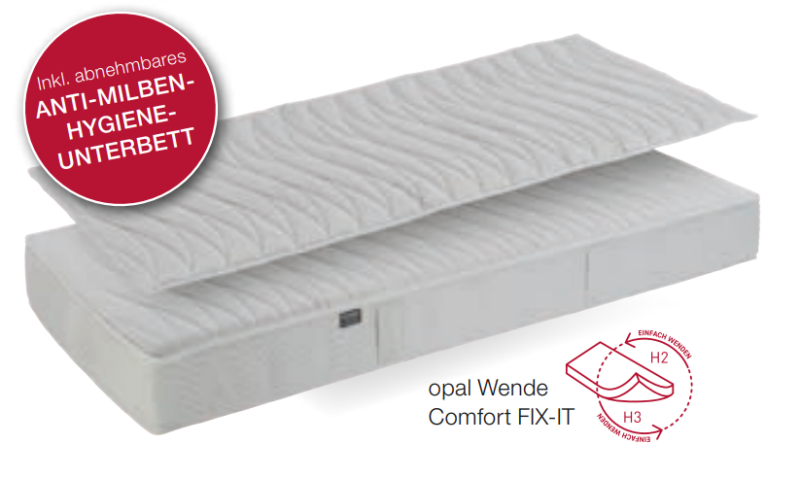 elastica - Modell Opal 19 Wende Comfort FIX-IT 21 cm - liegt zum Probeliegen auf ! AKTION , Modell 2026