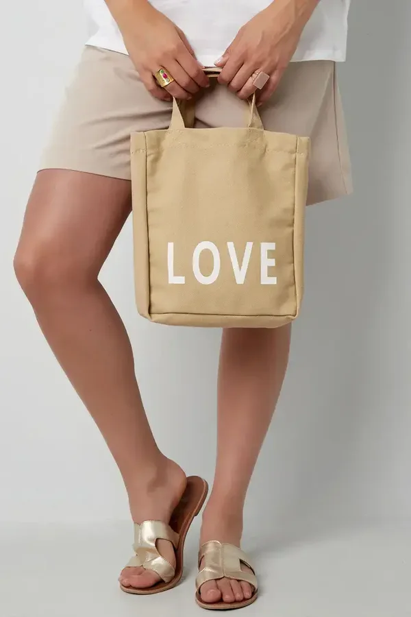 Kleine Canvas Tas Love