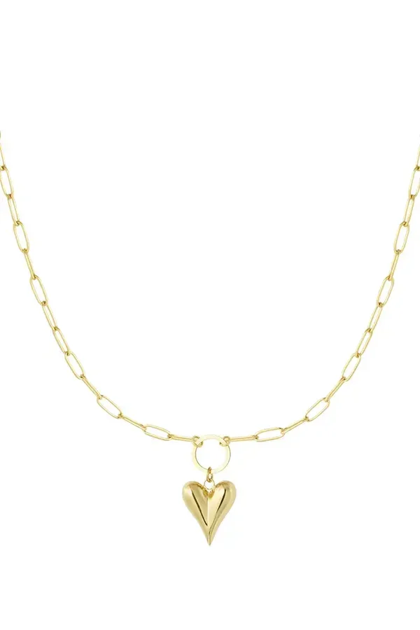 Geschakelde ketting met Hart