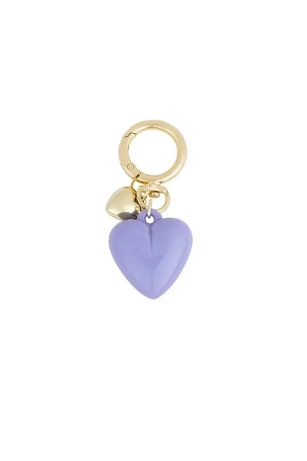 Double Heart Hanger Lila