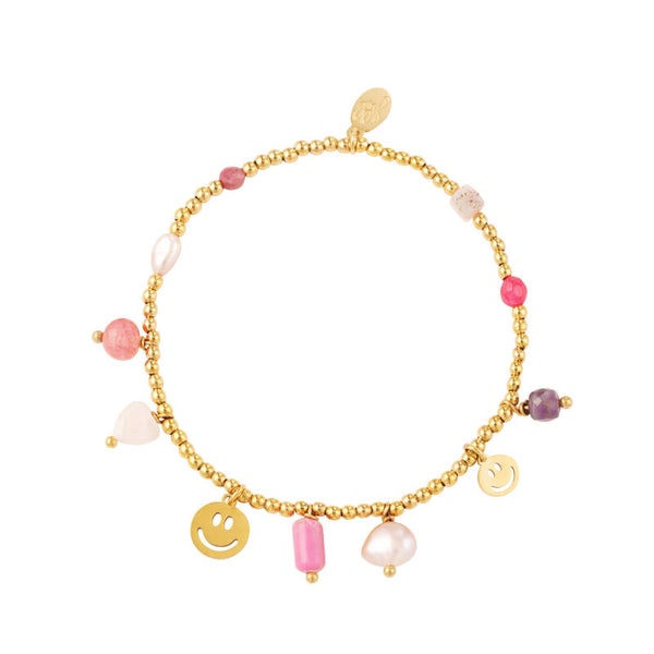 Armband Charms Roze
