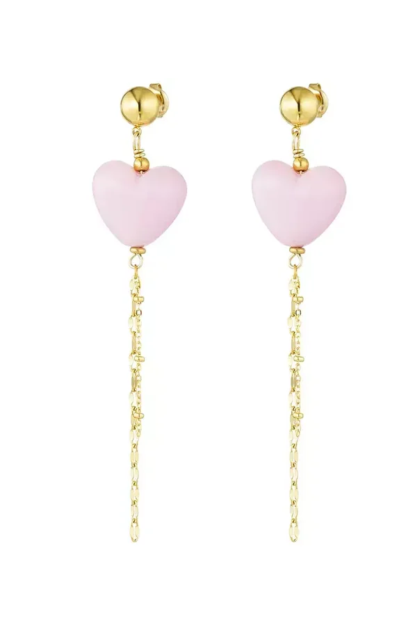Oorbellen No Strings Attatached Licht Roze