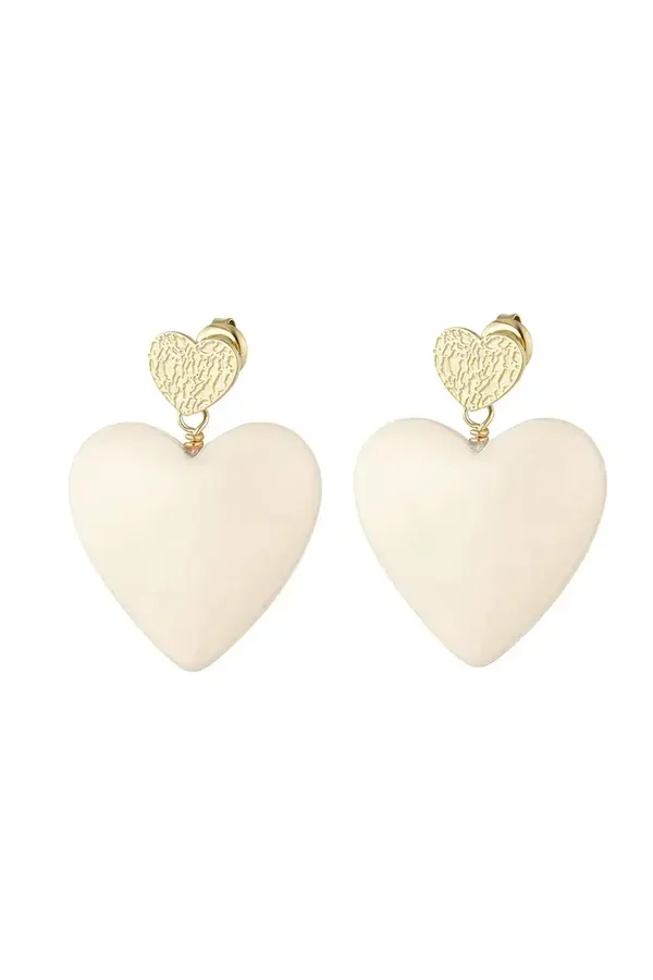 Oorbellen Love On Tour Ecru