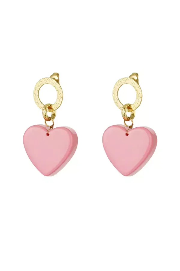 Oorbellen Love Again Roze