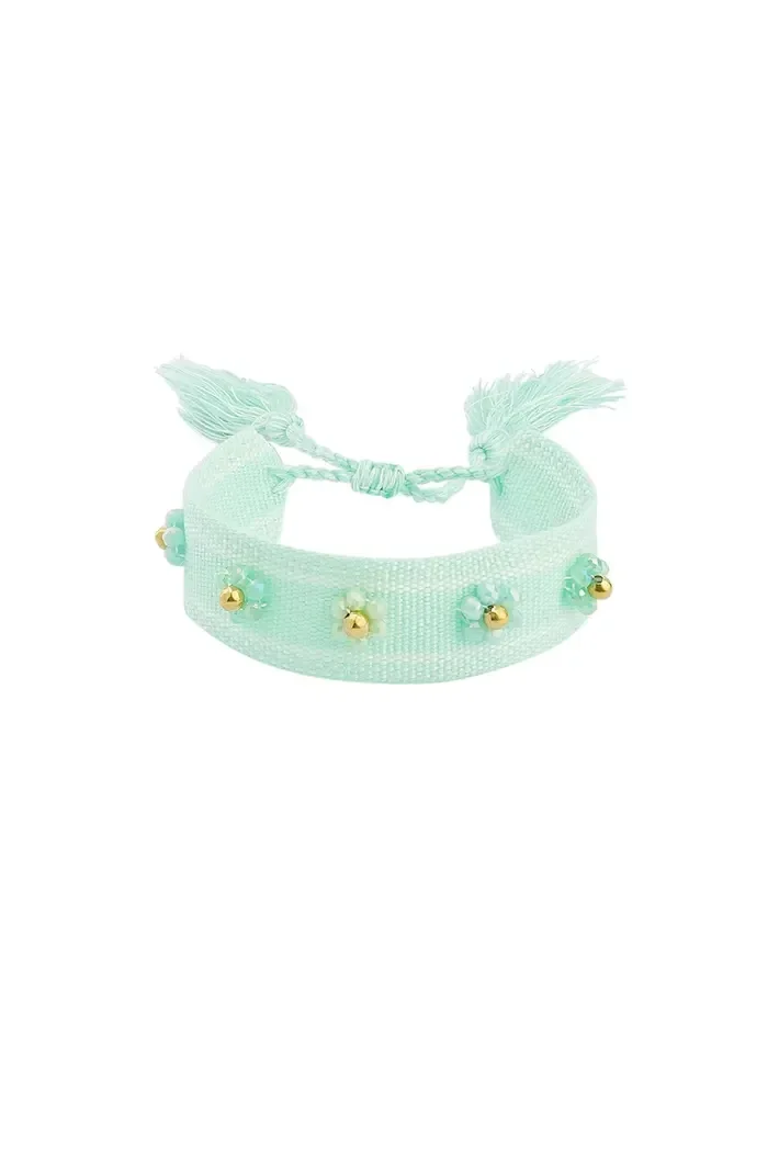 Armband Flower Party Groen