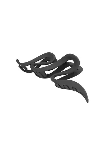 Haarclip Curl Camel Zwart