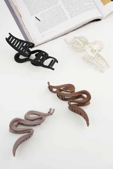 Haarclip Curl Bruin Mat