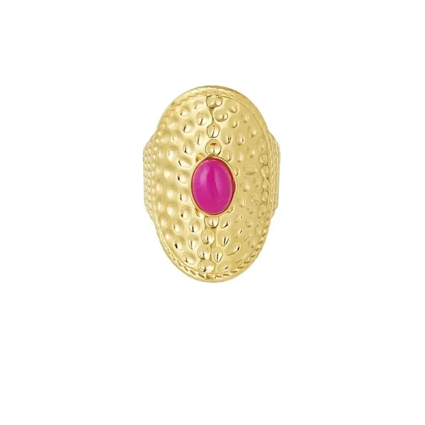 Bohemian ring Pink