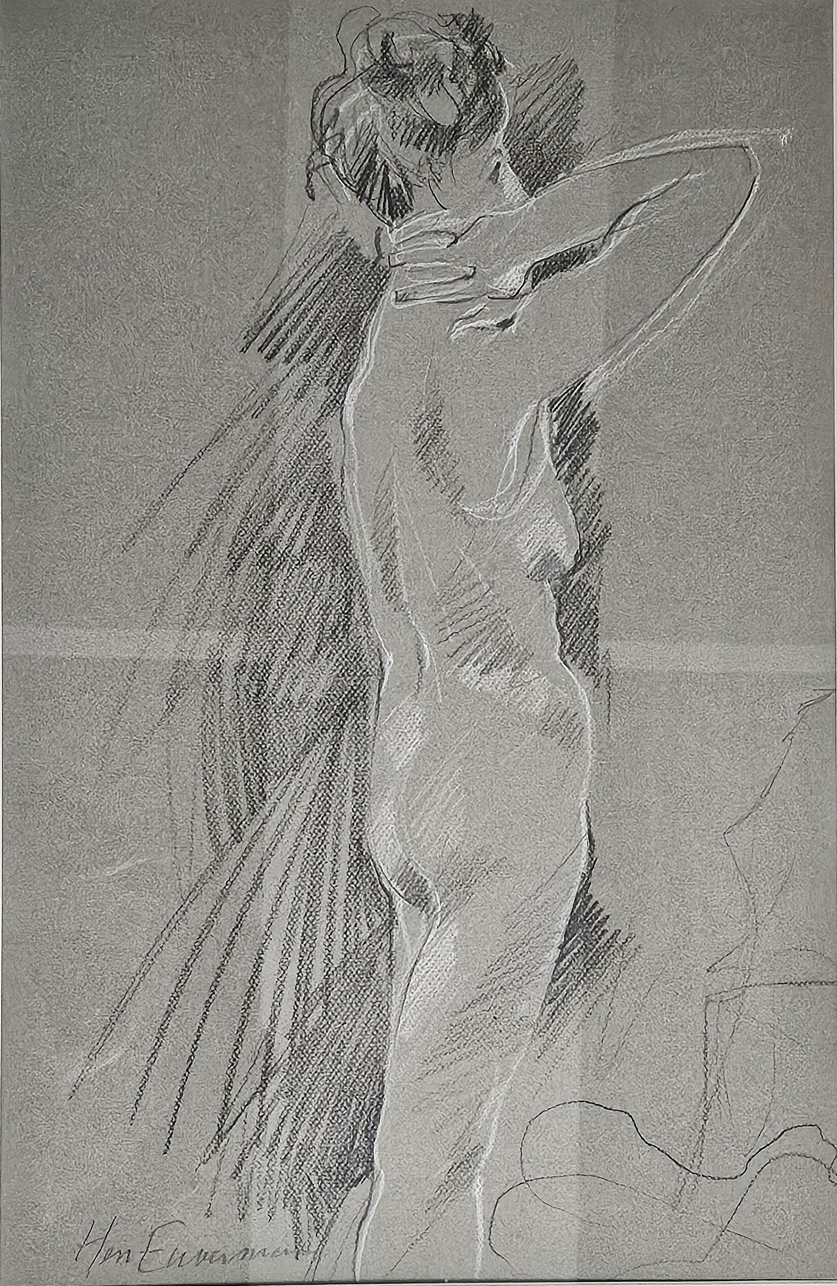 Henny Euverman (1918-1994) poserend naakt