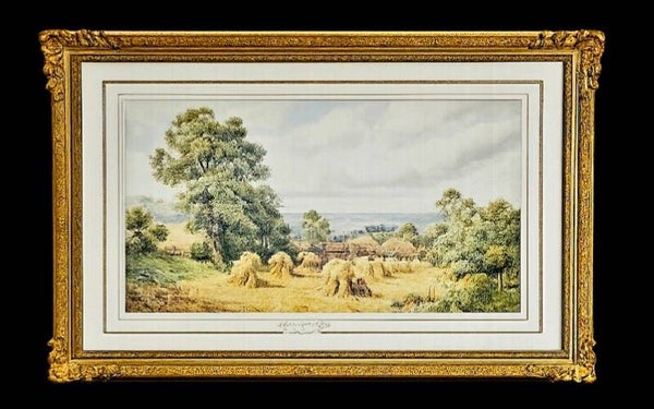 Een prachtig, klassiek Brits landschapsschilderij in aquarel van de bekende kunstenaar Herbert George (1863-1936).