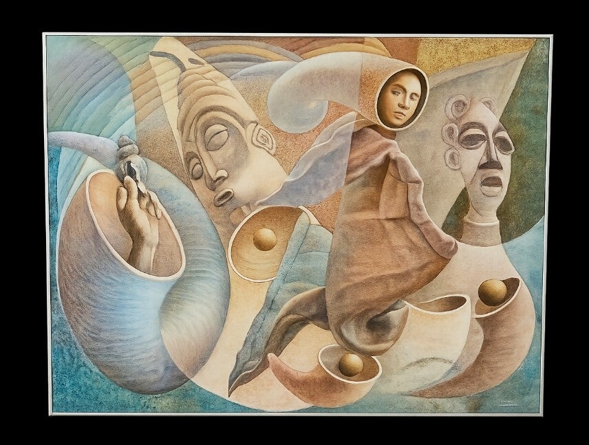 Valentine Okon Efiong (1957–2021) – Monumentaal Surrealistisch Werk (1990)