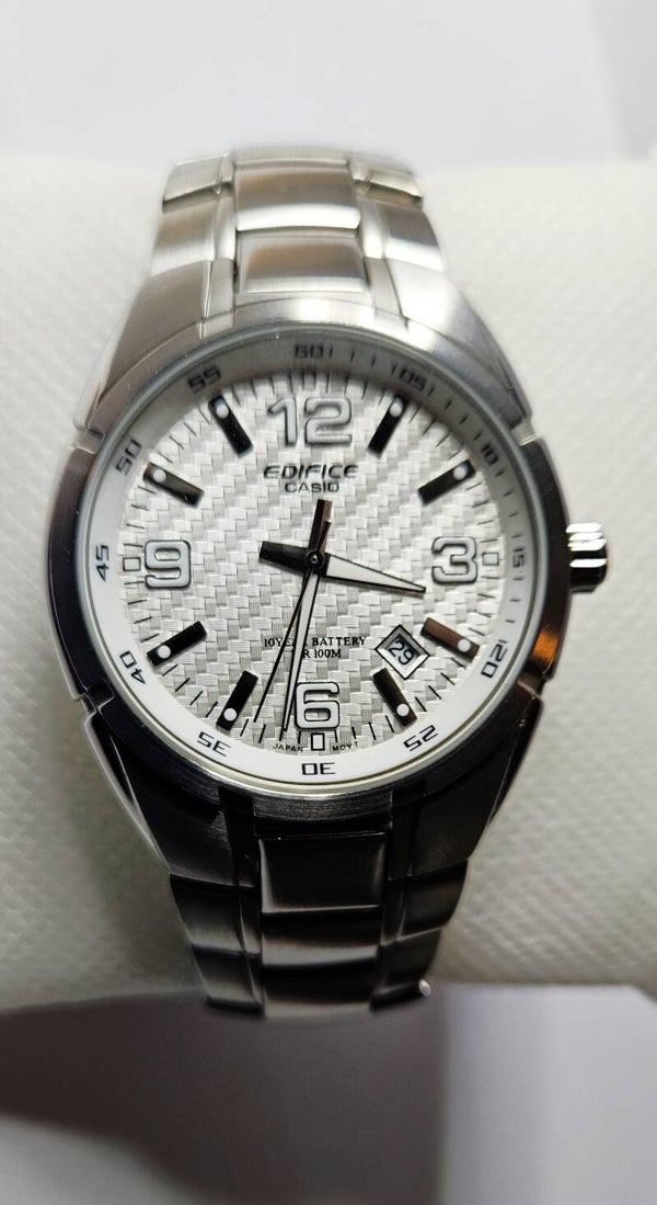 Stalen herenpolshorloge, Casio, Edifice 10 year battery