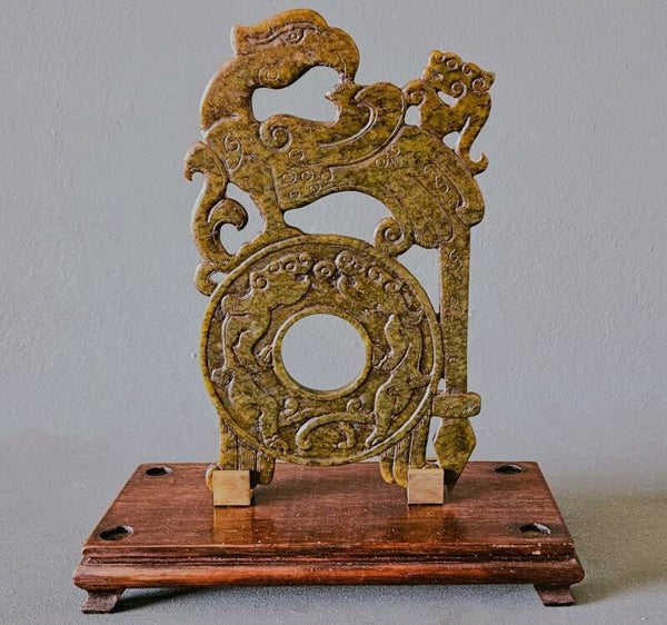Oude Chinese steen snijwerk