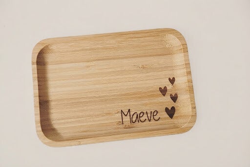 Gepersonaliseerd kinder snackplankje