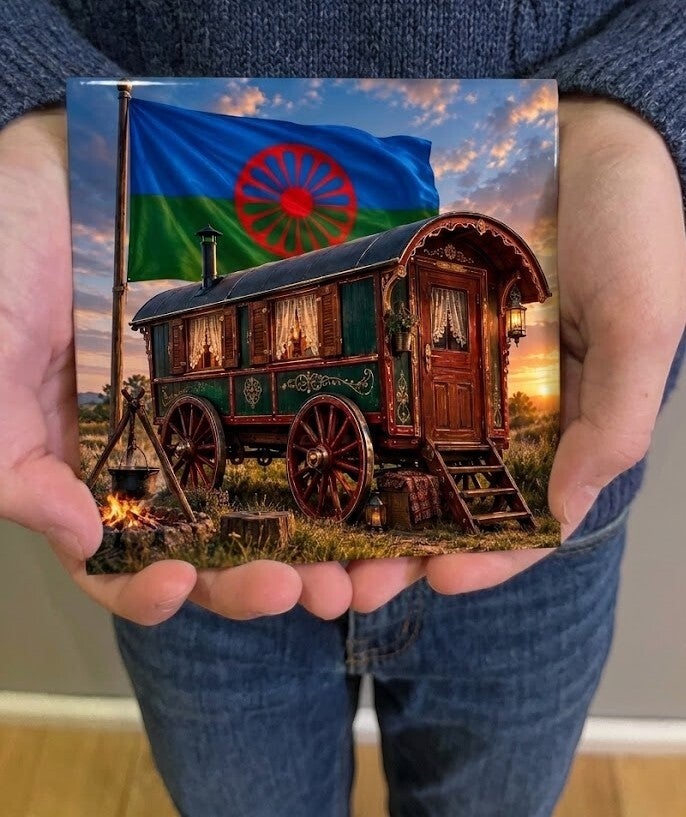 Rolleman tegeltje – Woonwagenleven