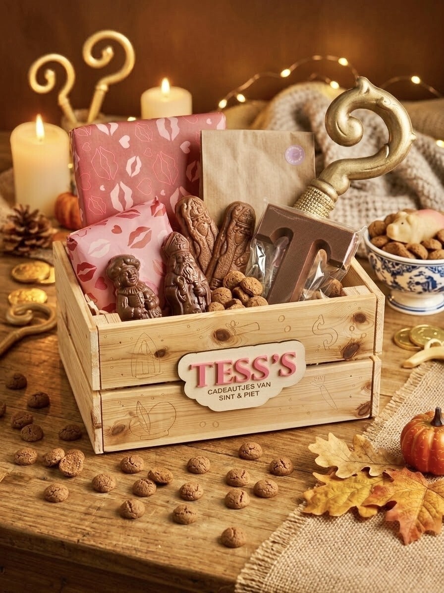 Gepersonaliseerd Houten Sinterklaaskratje