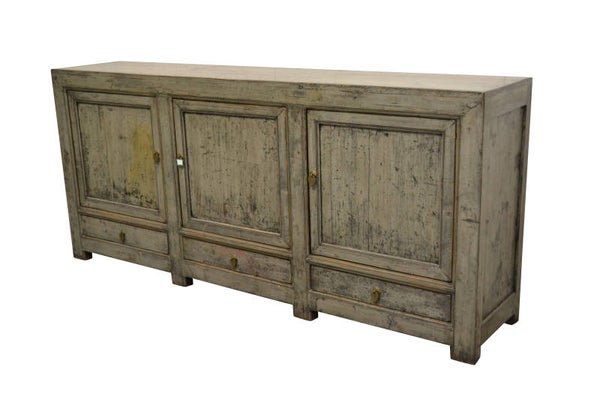 (153) oud Chinees dressoir 204cm. breed