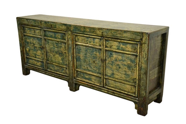 (192) oud Chinees dressoir 195cm. breed