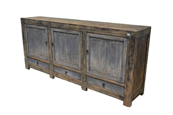(33) Oud Chinees dressoir 204cm. breed