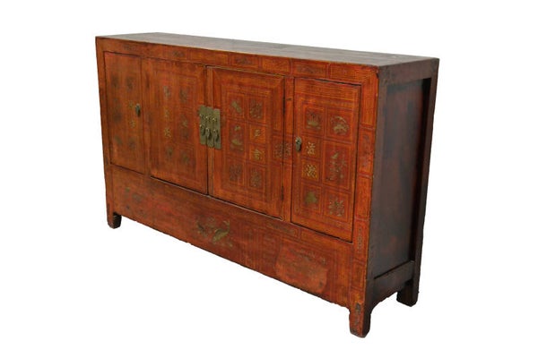 (74) Oud Chinees dressoir 156cm. breed