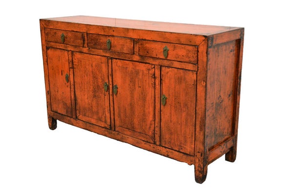 (80) oud Chinees dressoir 153cm. breed