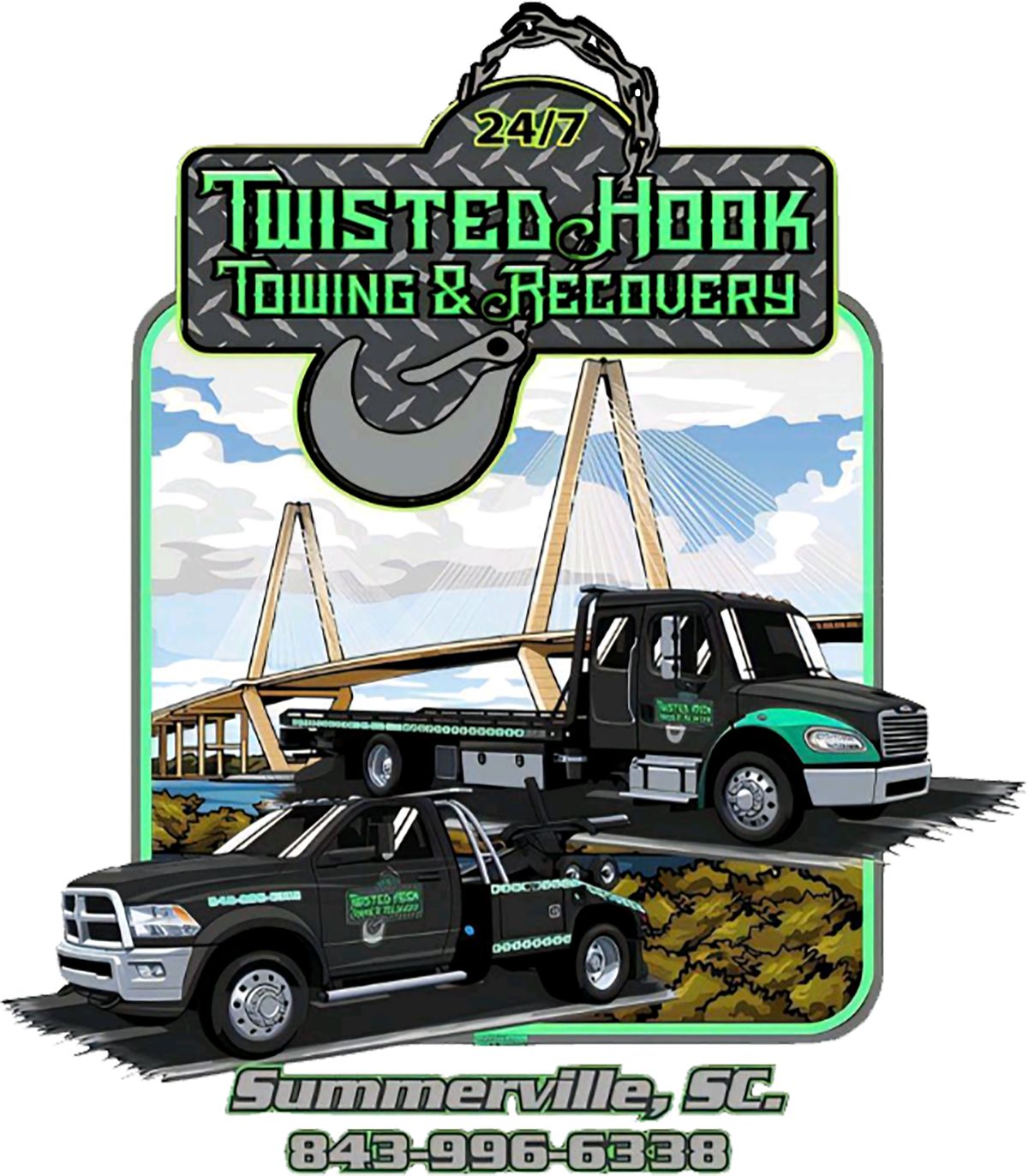 Twisted Hook Towing logo