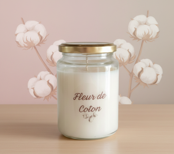 Bougie Fleur de coton 55-60h