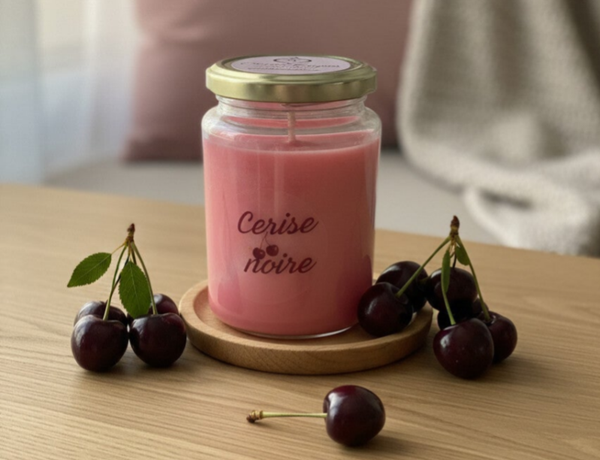 Bougie cerise noire