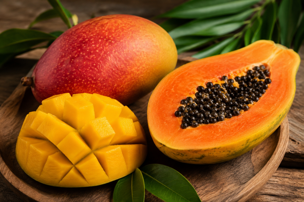 Fondant mangue papaye