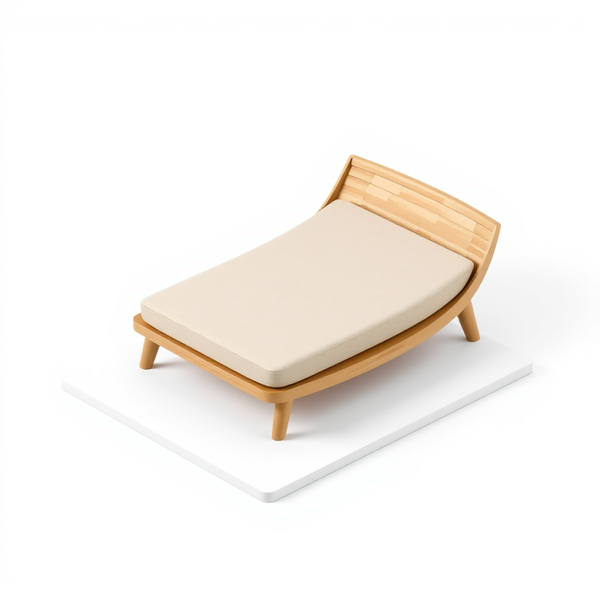 natural bamboo lounge bed
