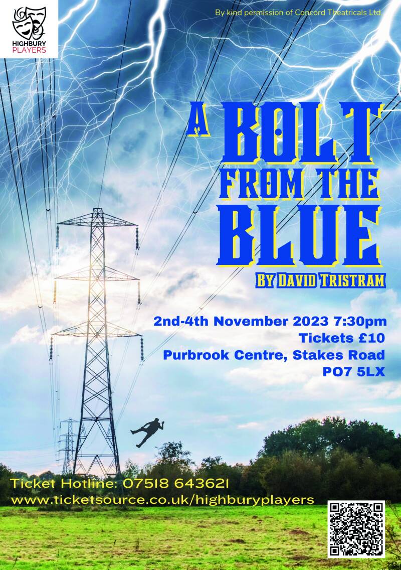 Highbury PLayers Past Shows. A Blot From The Blue by David Tristram