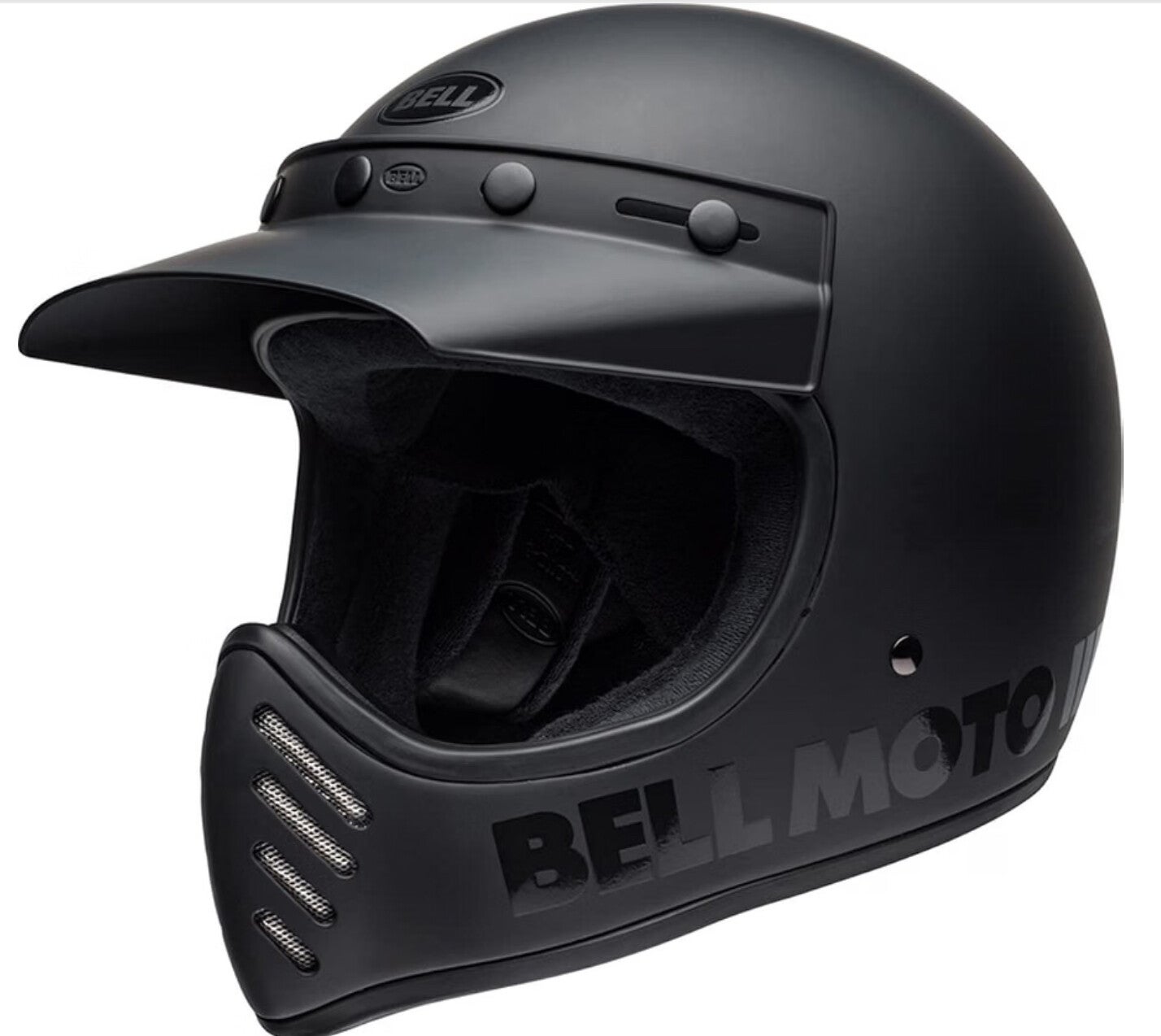 Bell Moto-3 Helm, schwarz matt