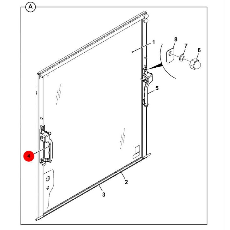Maniglia per JCB 331/28235